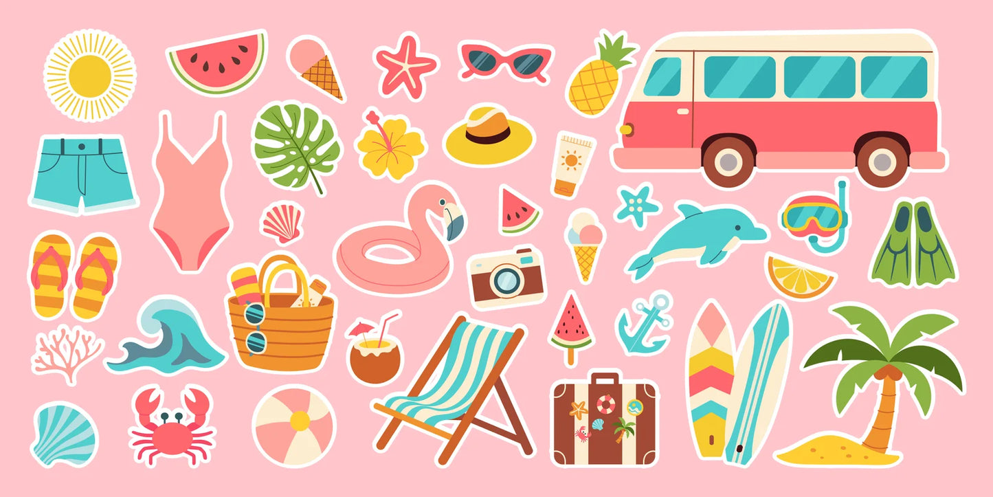 Hoja stickers DTF UV 25x55cm