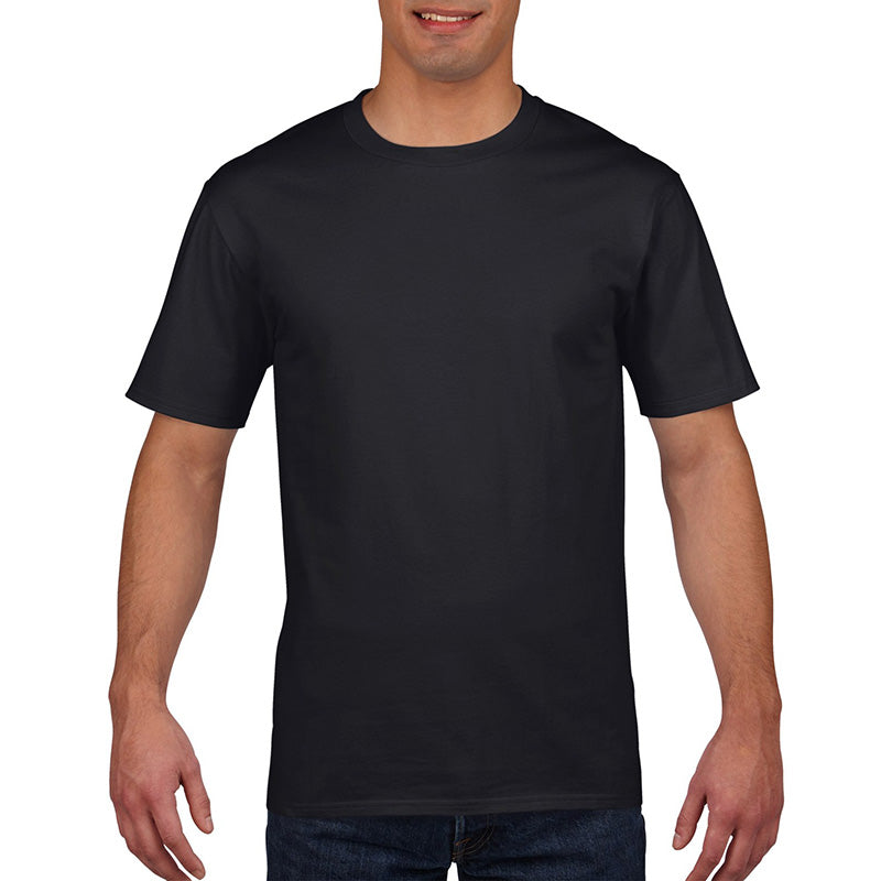 Camiseta negra Gildan Premium Ringspun 185gr